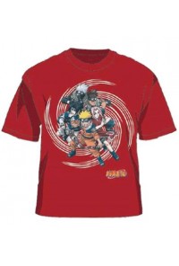 NARUTO CAMISETA OFICIAL ROJA GRUPO L