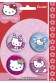 CHAPAS PACK DE 4 - HELLO KITTY