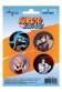NARUTO CHAPAS PACK DE 4 PERSONAJES 1