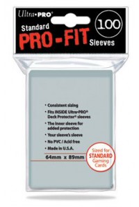 FUNDA PRO-FIT (100) TAMAÑO ESTANDAR 64x89mm