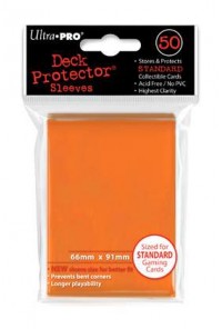 DECK PROTECTOR ULTRA PRO ORANGE (NARANJA) (50) NUEVO TAMAÑO - 66x91
