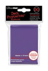 DECK PROTECTOR ULTRA PRO PURPLE (PURPURA) (50) NUEVO TAMAÑO - 66x91