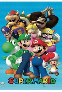 POSTER 3D FORMATO A3 SUPER MARIO