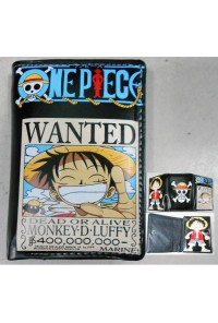 ONE PIECE CARTERA LUFFY WANTED