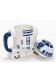 STAR WARS TAZA CON TAPA R2-D2