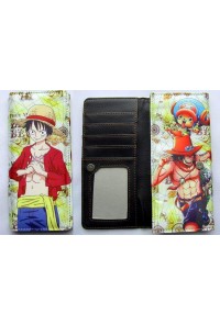 ONE PIECE CARTERA ALARGADA LUFFY, CHOPPER Y PORTGAS
