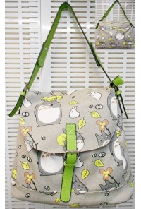 TOTORO BOLSO GRIS ASAS VERDES OTOÑO 2