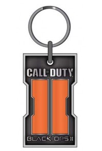 CALL OF DUTY BLACK OPS II LLAVERO METALICO ORANGE LOGO
