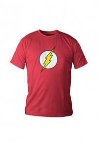 FLASH CAMISETA ROJA CHICO LOGO CIRCULO BLANCO L