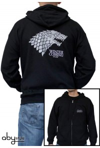 JUEGO DE TRONOS SUDADERA CON CAPUCHA WINTER IS COMING M
