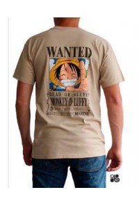 ONE PIECE CAMISETA CHICO WANTED LUFFY XXL