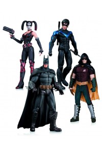 BATMAN ARKHAM CITY PACK 4 FIGURAS 17CM