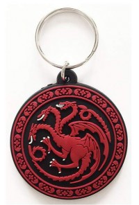 JUEGO DE TRONOS LLAVERO CAUCHO TARGARYEN 6CM