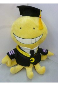 ASSASSINATION CLASROOM PELUCHE 30CM LOGO CON BIRRETE
