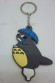 TOTORO LLAVERO CAUCHO 7CM CON PARAGUAS Y DE PERFIL