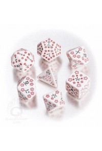 DADOS Q-WORKSHOP SET DE 7: HANDPAINTED JAPANESE KANJI