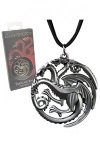 JUEGO DE TRONOS COLGANTE CON COLLAR TARGARYEN SIGIL COSTUME