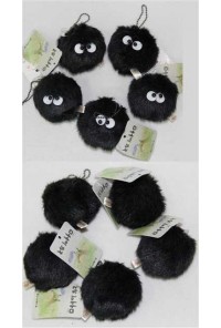 TOTORO PELUCHE COLGANTE BOLA DE POLVO NEGRA 6CM