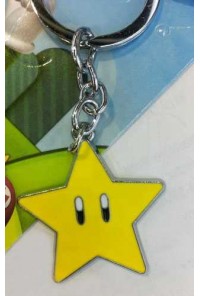 SUPER MARIO BROS LLAVERO METALICO ESTRELLA