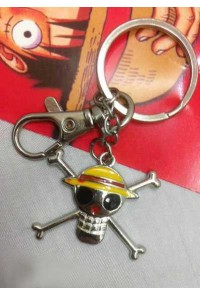 ONE PIECE LLAVERO METALICO CALAVERA