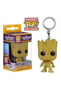 GUARDIANES DE LA GALAXIA LLAVERO POCKET POP VINYL GROOT 4CM
