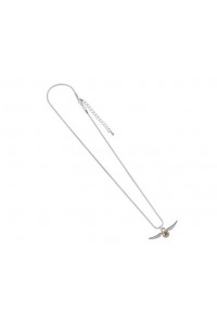 HARRY POTTER COLLAR CON COLGANTE LA SNITCH DORADA (PLATEADO)