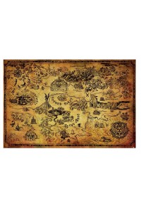 THE LEGEND OF ZELDA POSTER HYRULE MAP 61 x 91 CM