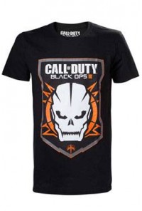 CALL OF DUTY BLACK OPS III CAMISETA GAME LOGO & SKULL T-L