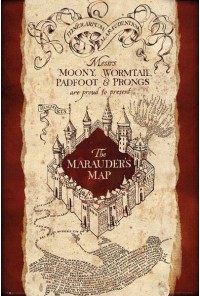 POSTER HARRY POTTER MARAUDERS MAP 61 X 91 CM