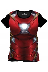 CAPITAN AMERICA CIVIL WAR CAMISETA SUBLIMATION IRON MAN CHEST T-L
