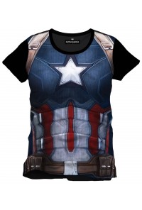 CAPITAN AMERICA CIVIL WAR CAMISETA SUBLIMATION CAP CHEST T-S