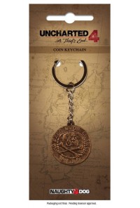UNCHARTED 4 LLAVERO METALICO PIRATE COIN