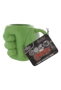 HULK FIST TAZA SHAPED 13 CM LOGO MARVEL COMICS