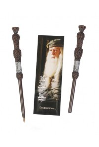 HARRY POTTER BOLIGRAFO VARITA Y MARCAPAGINAS ALBUS DUMBLEDORE
