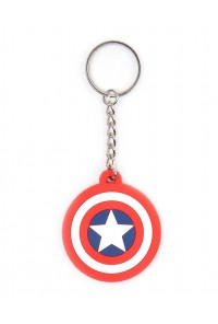 CAPITAN AMERICA LLAVERO CAUCHO SHIELD LOGO