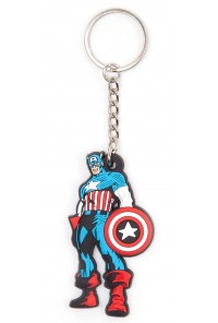 CAPITAN AMERICA LLAVERO CAUCHO MARVEL COMICS
