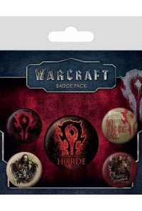 WARCRAFT PACK 5 CHAPAS THE HORDE