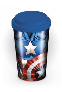 CAPITAN AMERICA TORSO TAZA VIAJE MARVEL COMICS