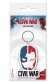 CAPITAN AMERICA CIVIL WAR LLAVERO CAUCHO 6 CM FACE SPLIT