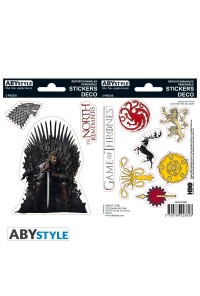 JUEGO DE TRONOS STICKERS 16 x 11 CM STARK  SIGILS