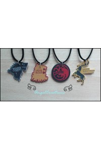 ANGEL CREATIONS COLGANTE ESCUDO CASA JUEGO DE TRONOS