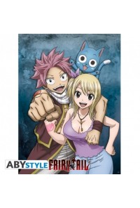 POSTER FAIRY TAIL LUCY NATSU Y HAPPY 52 x 38 CM