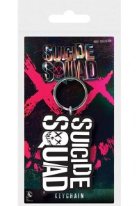 ESCUADRON SUICIDA LLAVERO CAUCHO LOGO 6 CM
