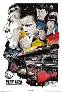 STAR TREK 50TH ANNIVERSARY POSTER 61 X 91 CM BOLDLY GO
