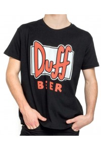 SIMPSONS CAMISETA NEGRA DUFF BEER S
