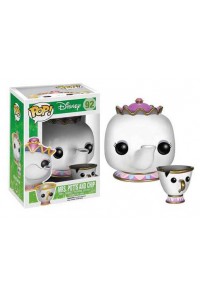 LA BELLA Y LA BESTIA POP VINYL FIGURA MRS POTTS Y CHIP 10CM
