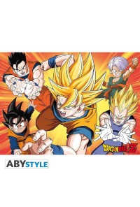 POSTER DRAGON BALL Z SAIYANS 52x38CM