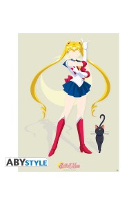 POSTER SAILOR MOON Y LUNA 52x38CM