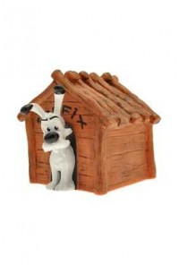 ASTERIX IDEFIX EN CASETA MINI HUCHA 10 CM PVC