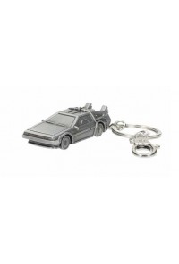 REGRESO AL FUTURO LLAVERO 3D METAL DELOREAN